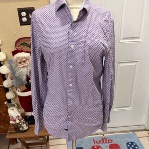 Report Collection Lavender Polka Dot Men's Shirt